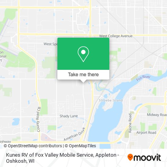 Kunes RV of Fox Valley Mobile Service map