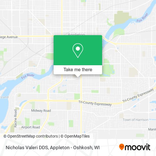 Mapa de Nicholas Valeri DDS