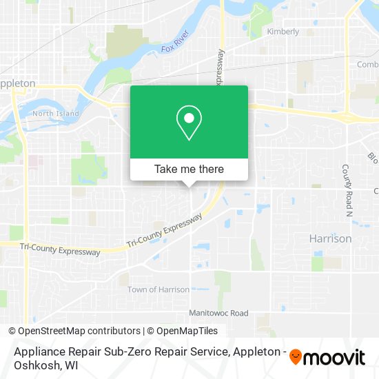 Appliance Repair Sub-Zero Repair Service map