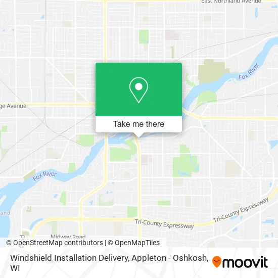 Mapa de Windshield Installation Delivery
