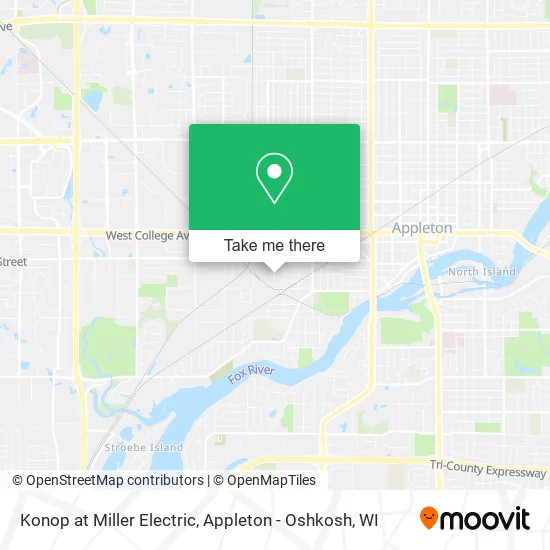 Mapa de Konop at Miller Electric