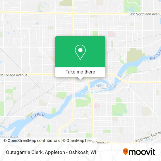 Mapa de Outagamie Clerk