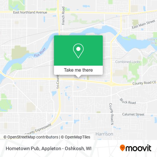 Hometown Pub map
