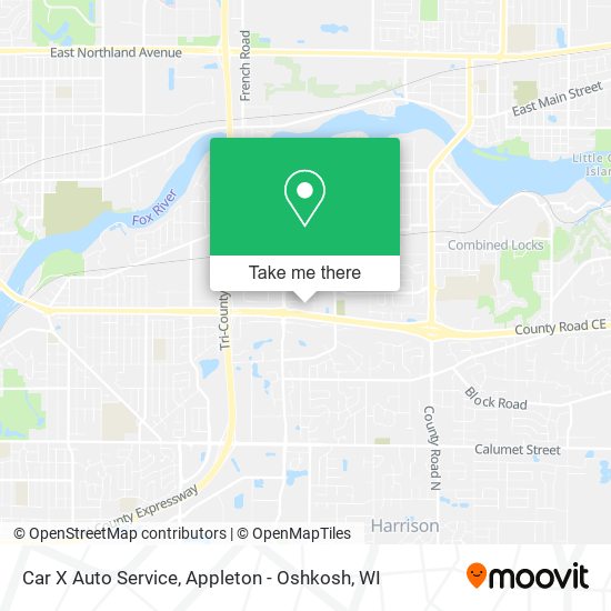 Mapa de Car X Auto Service