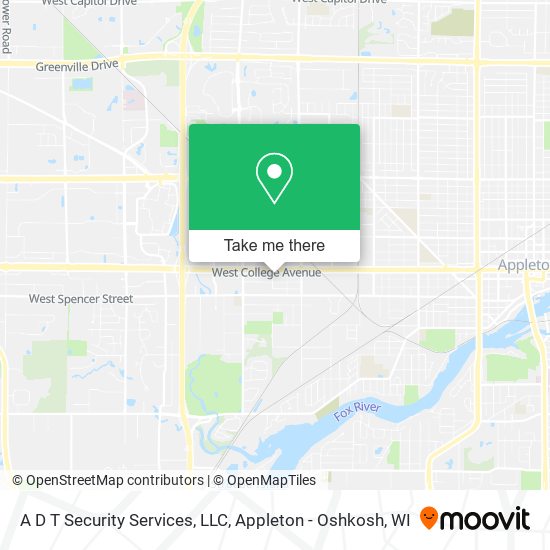 Mapa de A D T Security Services, LLC