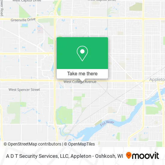 Mapa de A D T Security Services, LLC