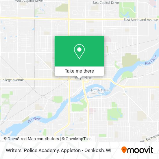 Writers' Police Academy map
