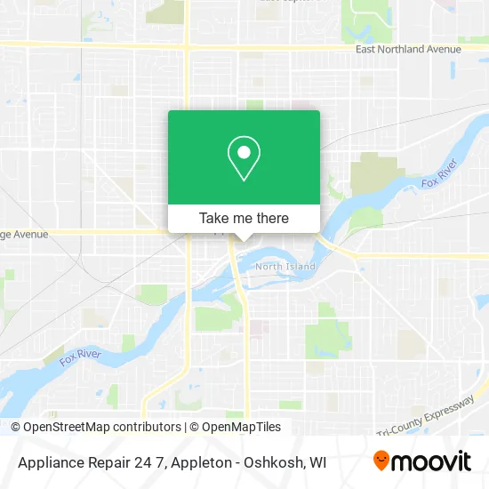 Appliance Repair 24 7 map