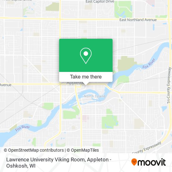 Mapa de Lawrence University Viking Room