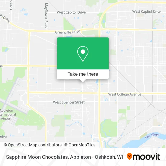 Mapa de Sapphire Moon Chocolates