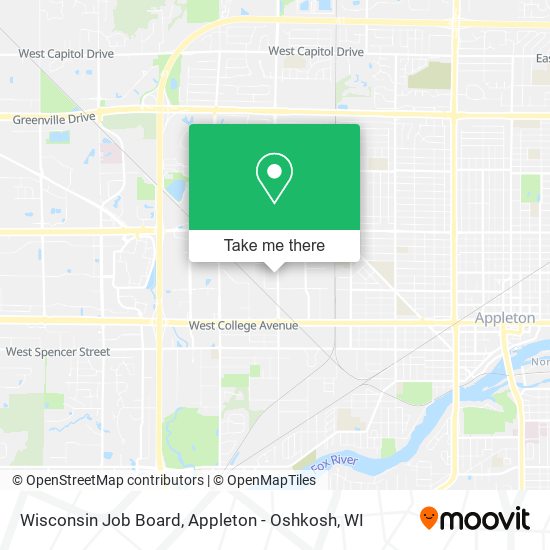 Wisconsin Job Board map