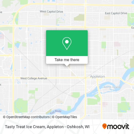 Mapa de Tasty Treat Ice Cream