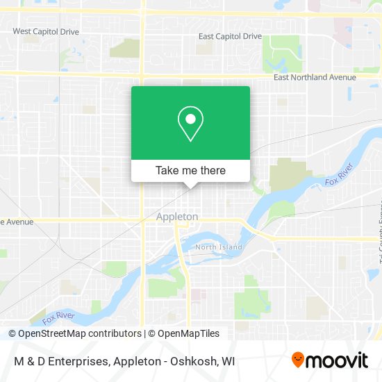 M & D Enterprises map