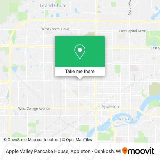 Mapa de Apple Valley Pancake House