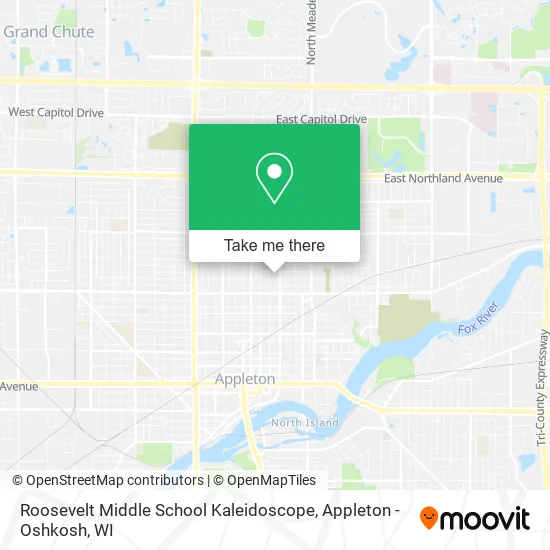 Mapa de Roosevelt Middle School Kaleidoscope