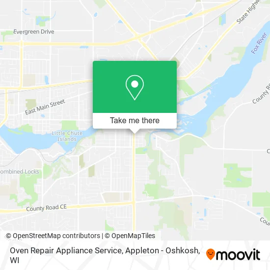 Mapa de Oven Repair Appliance Service