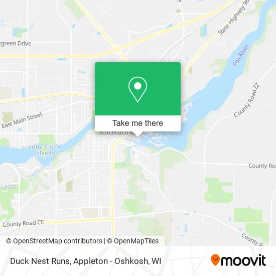Duck Nest Runs map