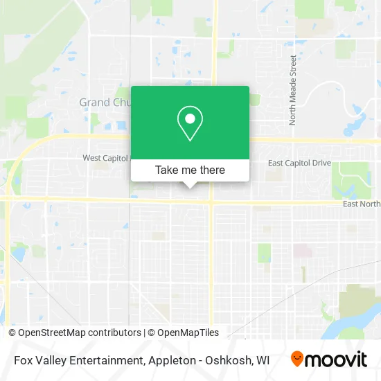 Mapa de Fox Valley Entertainment