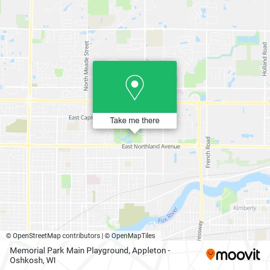 Memorial Park Main Playground map