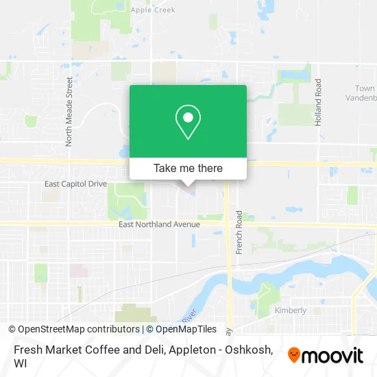 Fresh Market Coffee and Deli map