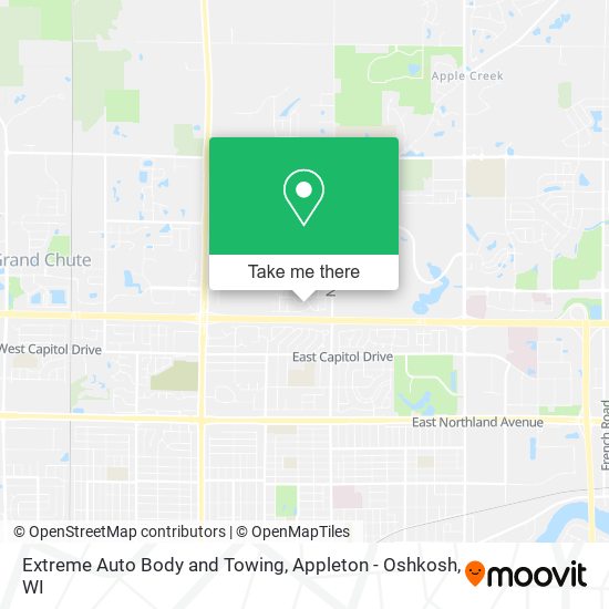 Extreme Auto Body and Towing map