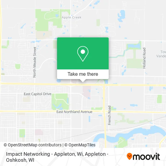 Mapa de Impact Networking - Appleton, Wi