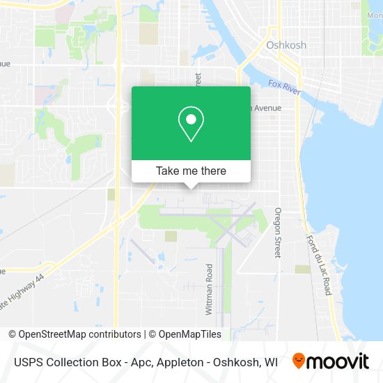 USPS Collection Box - Apc map
