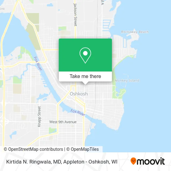 Mapa de Kirtida N. Ringwala, MD