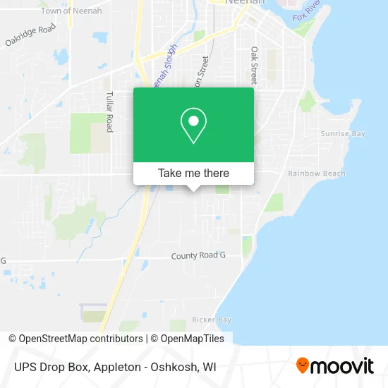 Mapa de UPS Drop Box