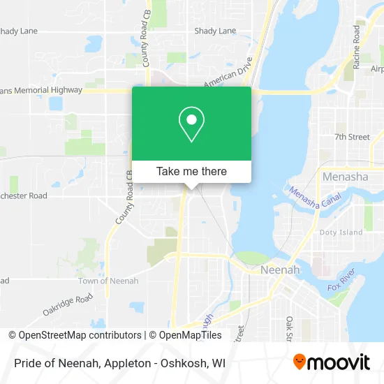 Mapa de Pride of Neenah
