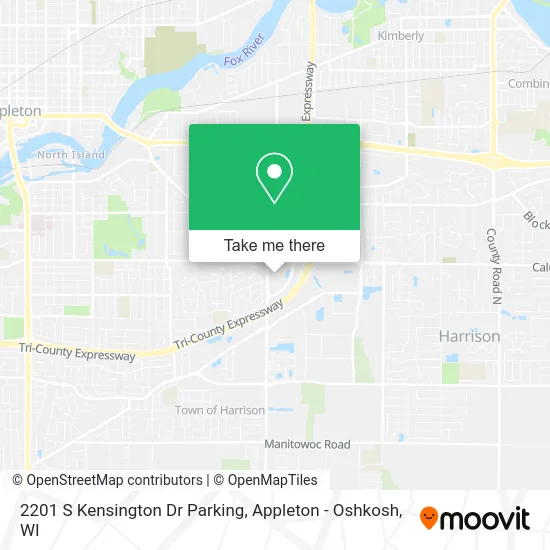 Mapa de 2201 S Kensington Dr Parking