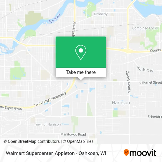 Mapa de Walmart Supercenter