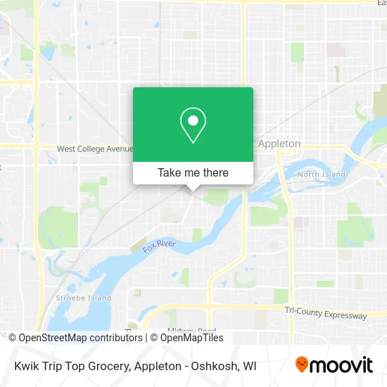 Mapa de Kwik Trip Top Grocery