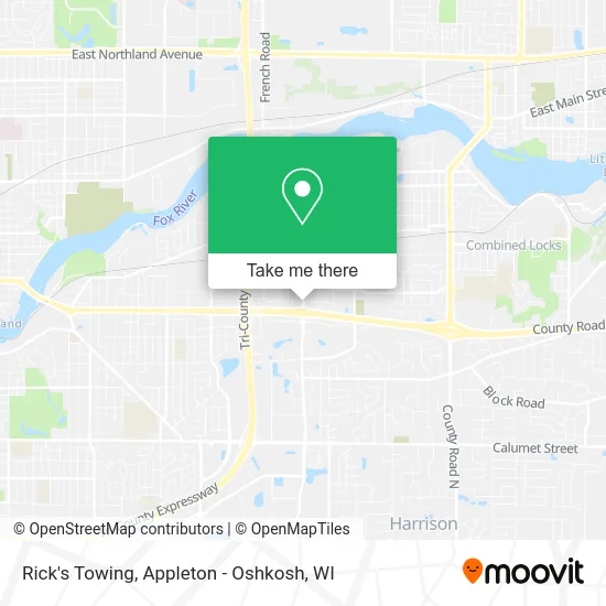 Mapa de Rick's Towing