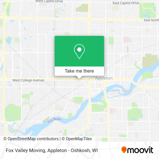 Mapa de Fox Valley Moving