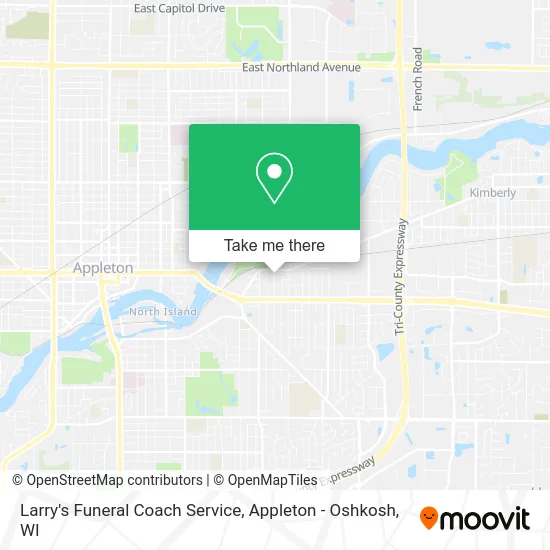 Mapa de Larry's Funeral Coach Service