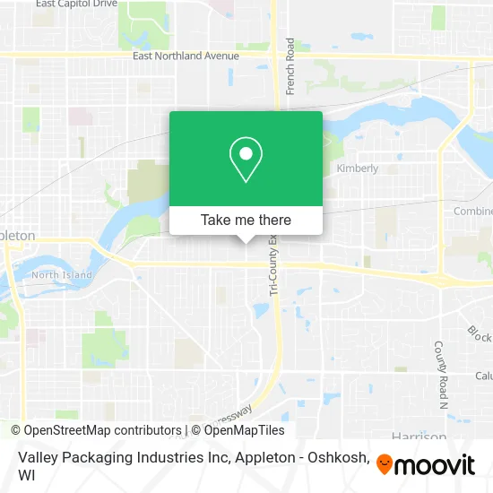 Mapa de Valley Packaging Industries Inc