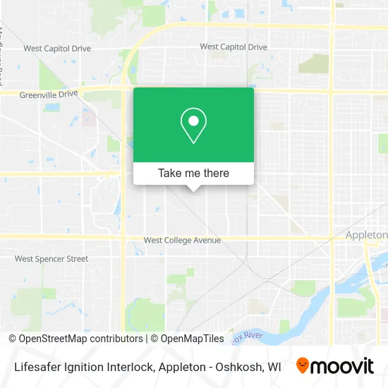 Mapa de Lifesafer Ignition Interlock