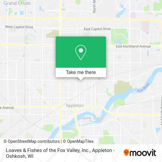 Loaves & Fishes of the Fox Valley, Inc. map