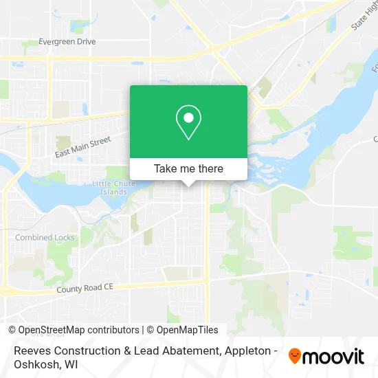Reeves Construction & Lead Abatement map