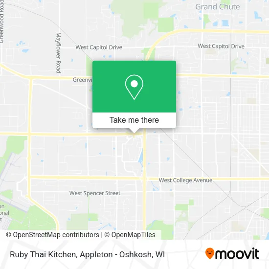 Mapa de Ruby Thai Kitchen
