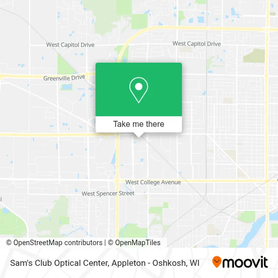 Sam's Club Optical Center map