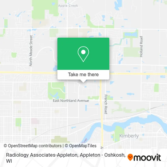 Radiology Associates-Appleton map