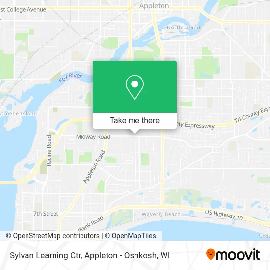 Sylvan Learning Ctr map