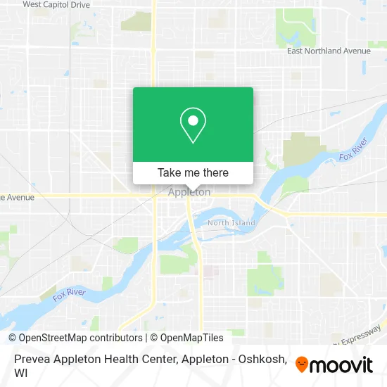 Prevea Appleton Health Center map
