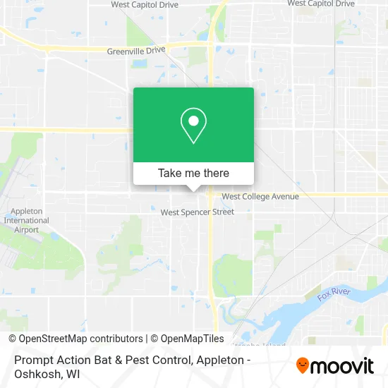 Prompt Action Bat & Pest Control map