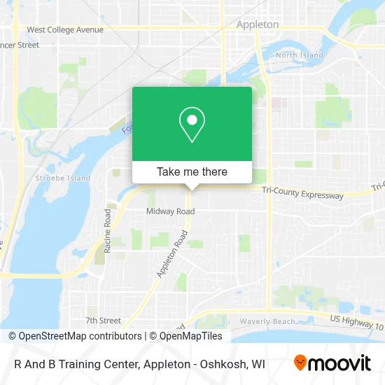 R And B Training Center map
