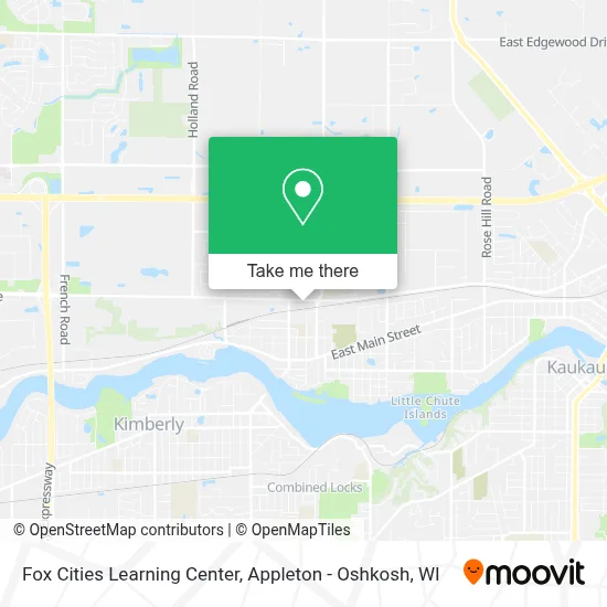 Fox Cities Learning Center map