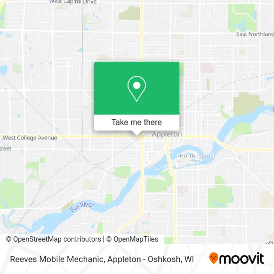 Reeves Mobile Mechanic map