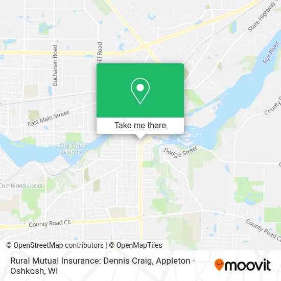 Rural Mutual Insurance: Dennis Craig map